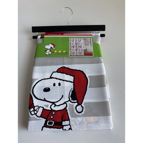 Peanuts Bath Peanuts Snoopy Shower Curtain Christmas Woodstock